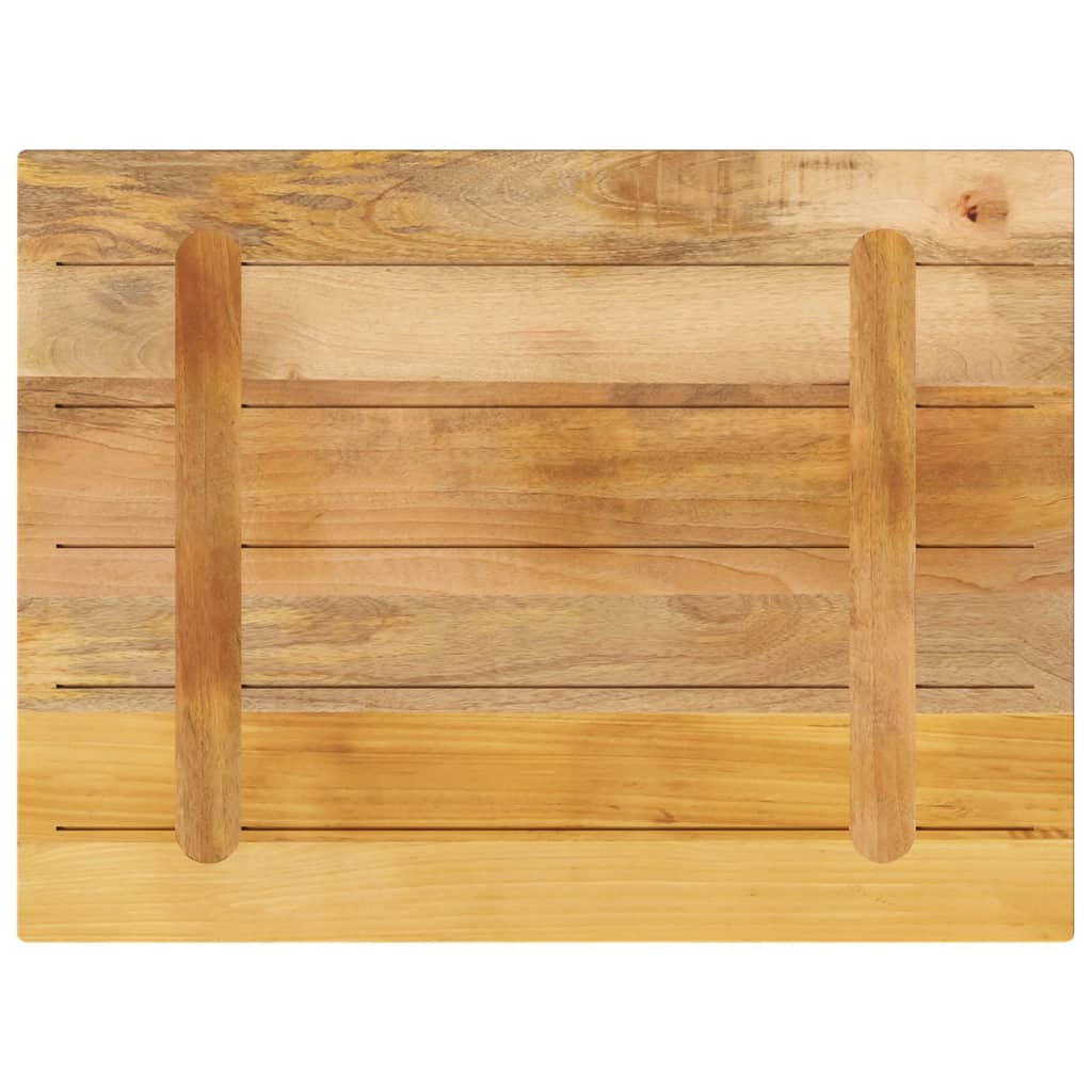 bordplade 70x50x3,8 cm rektangulær massivt ru mangotræ