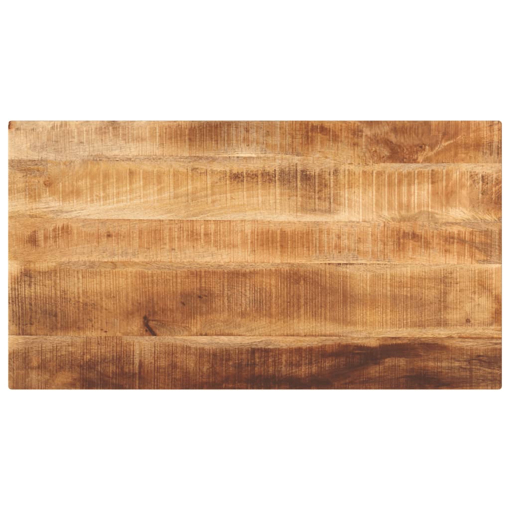 bordplade 100x60x3,8 cm rektangulær massivt ru mangotræ