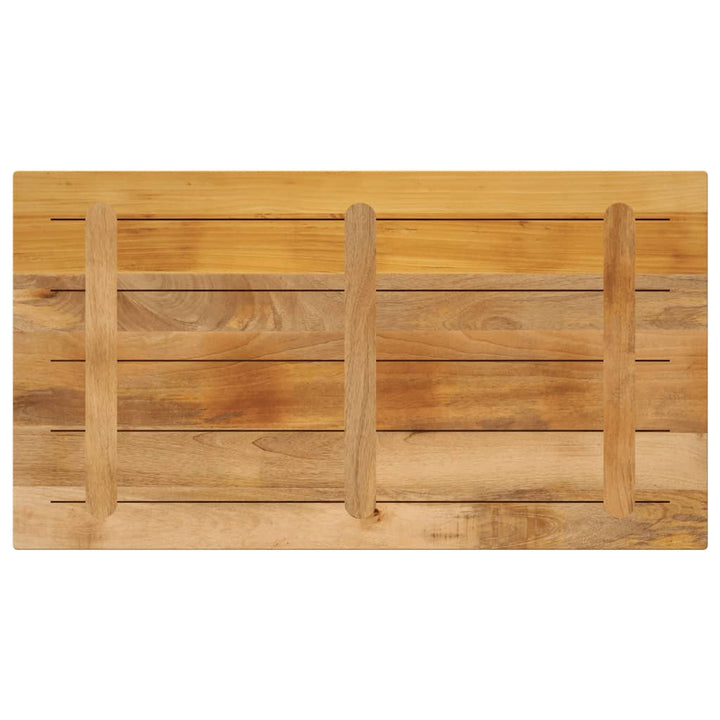 bordplade 100x60x3,8 cm rektangulær massivt ru mangotræ
