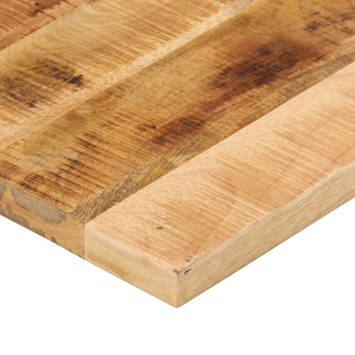 bordplade 100x60x3,8 cm rektangulær massivt ru mangotræ