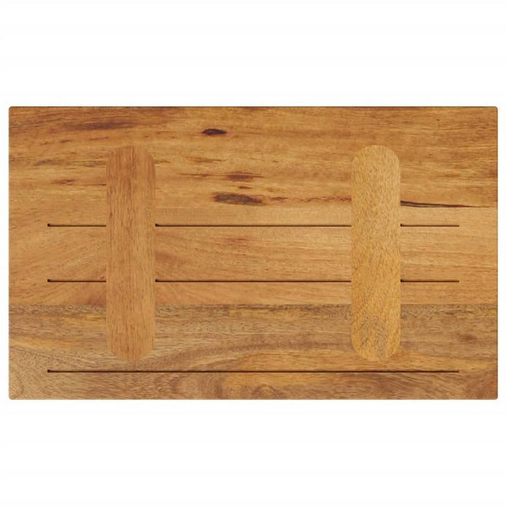 bordplade 50x30x2,5 cm rektangulær massivt mangotræ