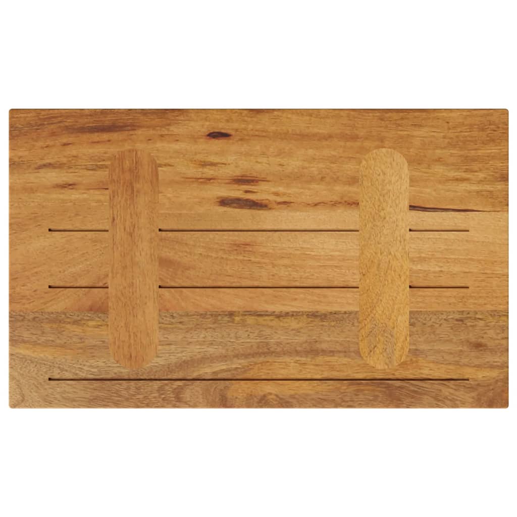 bordplade 60x40x2,5 cm rektangulær massivt mangotræ
