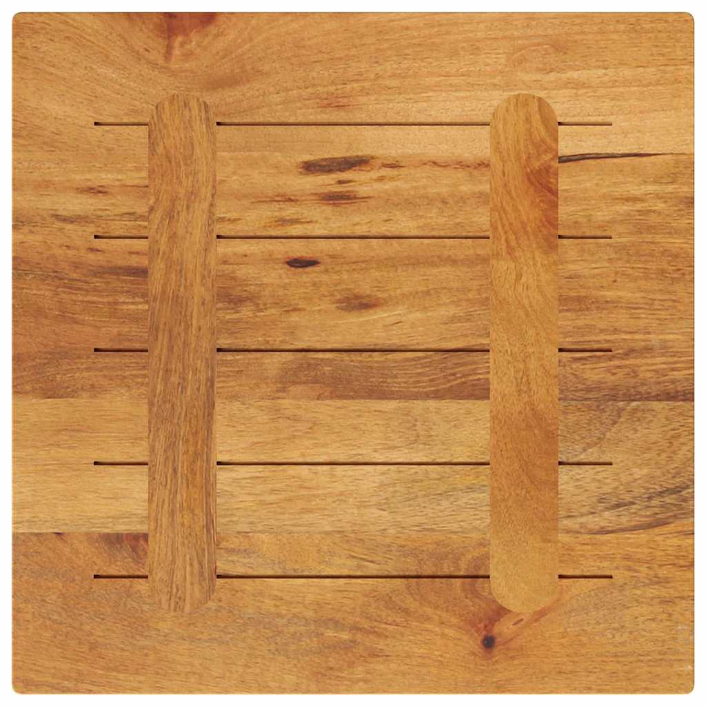 bordplade 60x60x2,5 cm firkantet massivt mangotræ