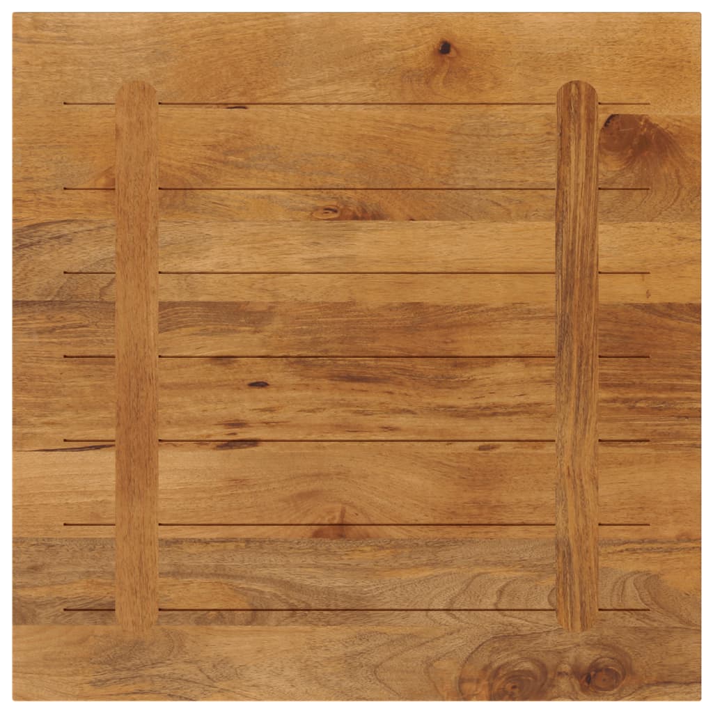 bordplade 80x80x2.5 cm firkantet massivt mangotræ