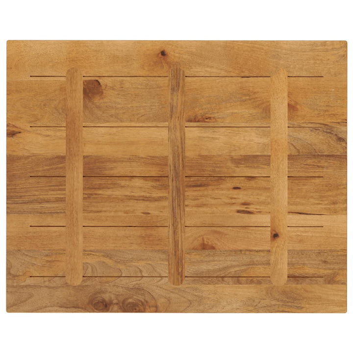 bordplade 90x80x2,5 cm rektangulær massivt mangotræ