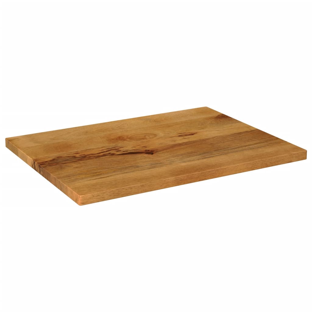 bordplade 80x70x3,8 cm rektangulær massivt mangotræ