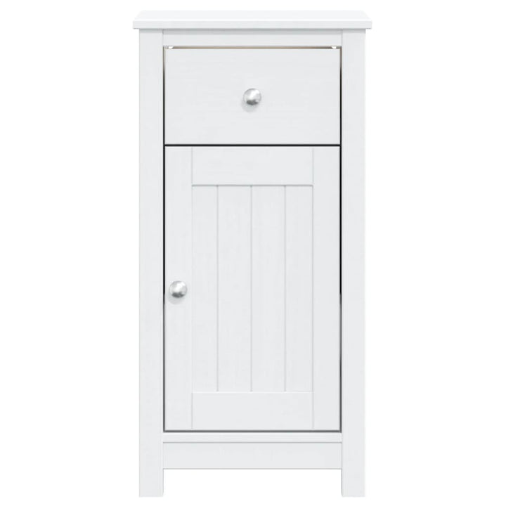 badeværelsesskab BERG 40x34x80 cm massivt fyrretræ hvid