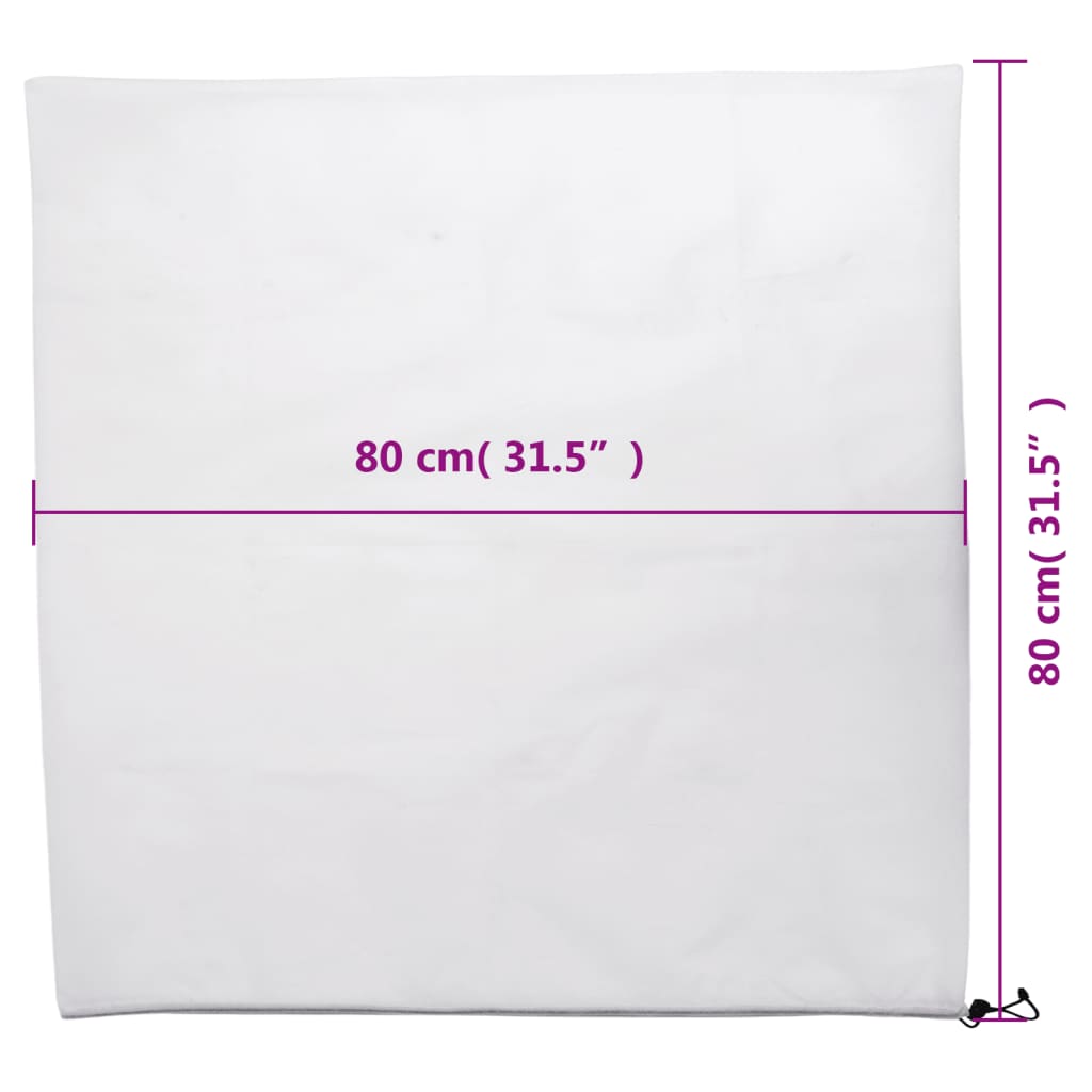 plantebeskyttelse med snore 8 stk. 70 g/m² 0,8x0,8 m