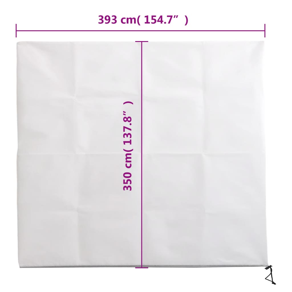 plantebeskyttelse med lynlås 2 stk. 70 g/m² 3,93x3,5 m