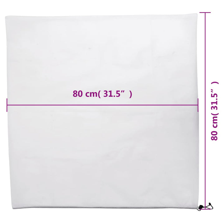 plantebeskyttelse med snore 12 stk. 70 g/m² 0,8x0,8 m