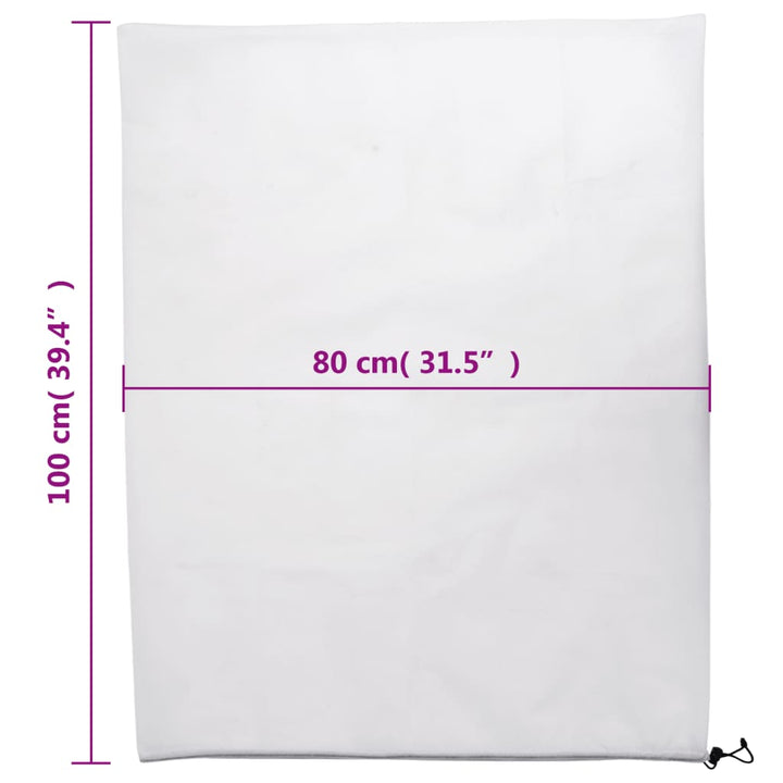 plantebeskyttelse med snore 12 stk. 70 g/m² 0,8x1 m