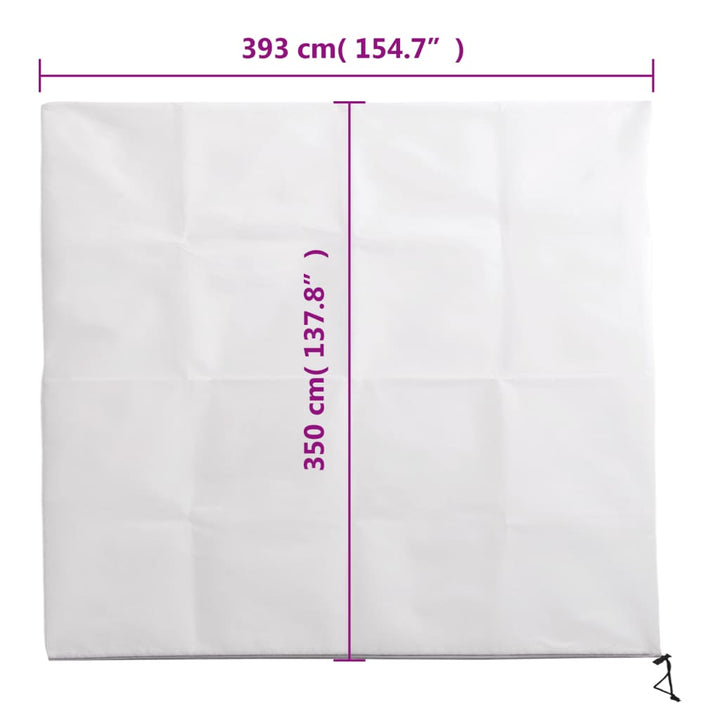 plantebeskyttelse med lynlås 4 stk. 70 g/m² 3,93x3,5 m