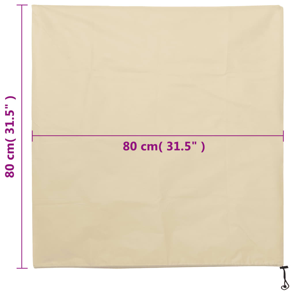 plantebeskyttelse med snore 12 stk. 70 g/m² 0,8x0,8 m