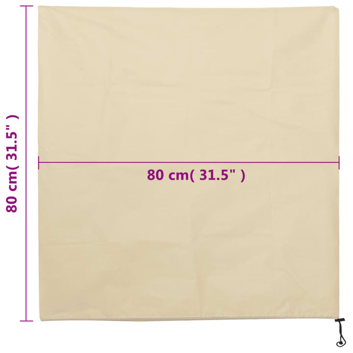 plantebeskyttelse med snore 12 stk. 70 g/m² 0,8x0,8 m