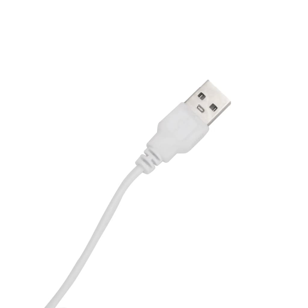 badeværelsesskab med spejl og LED-lys 45x13x52 hvid