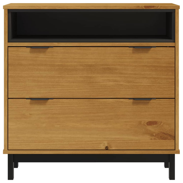 kommode FLAM 80x40x80 cm massivt fyrretræ