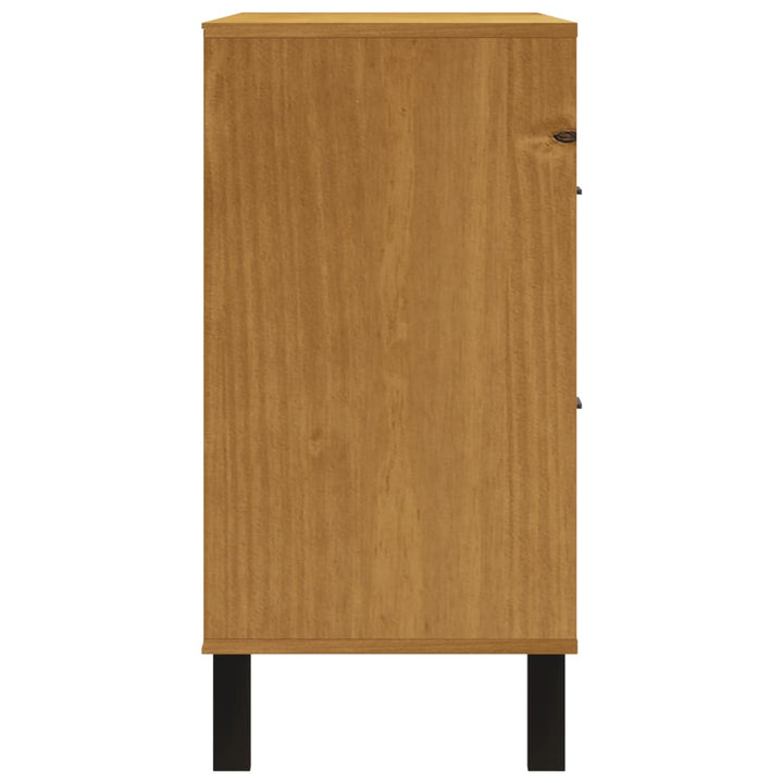 kommode FLAM 110x40x80 cm massivt fyrretræ