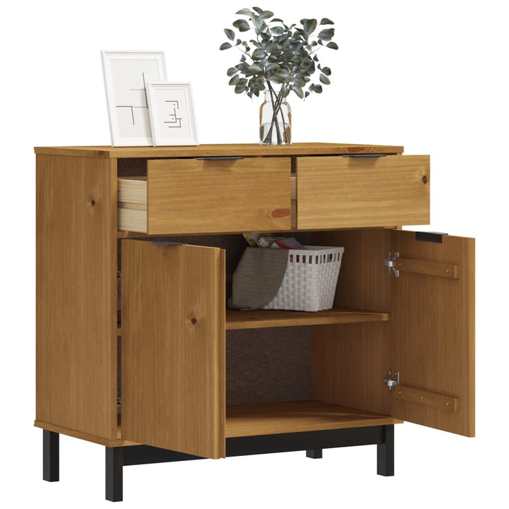 skænk FLAM 80x40x80 cm massivt fyrretræ