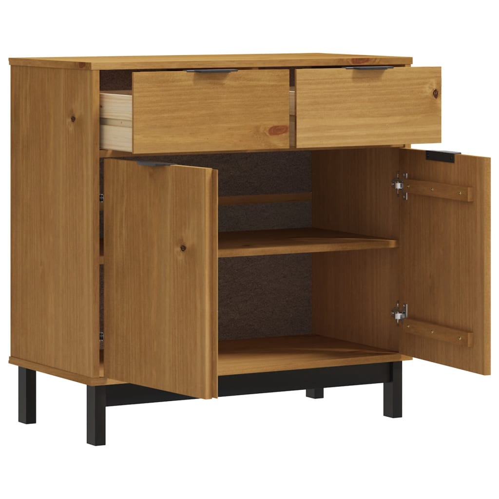 skænk FLAM 80x40x80 cm massivt fyrretræ