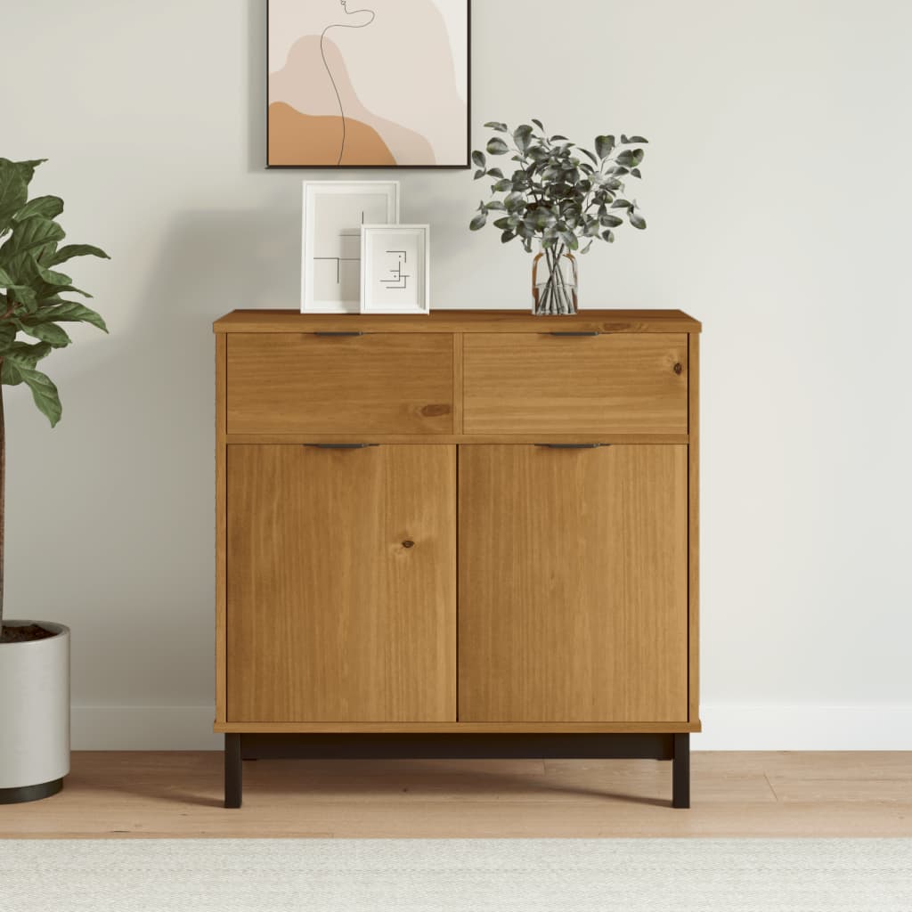 skænk FLAM 80x40x80 cm massivt fyrretræ