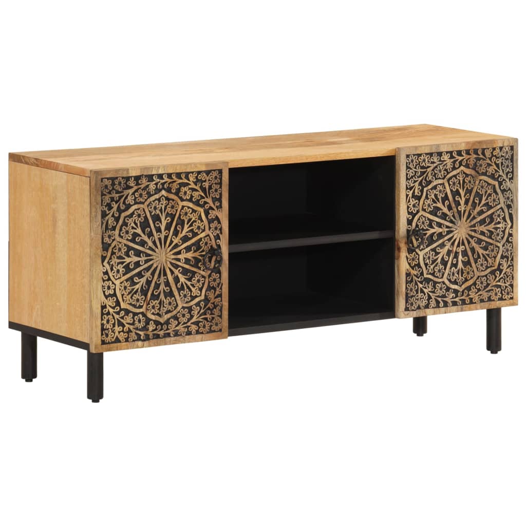 tv-bord 105x33x46cm massivt mangotræ