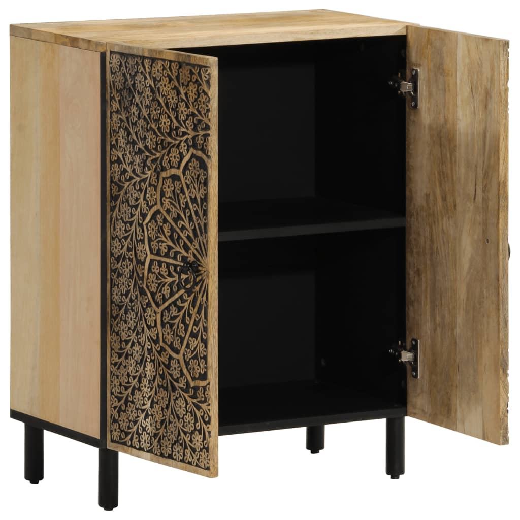 skab 60x33x75 cm massivt mangotræ