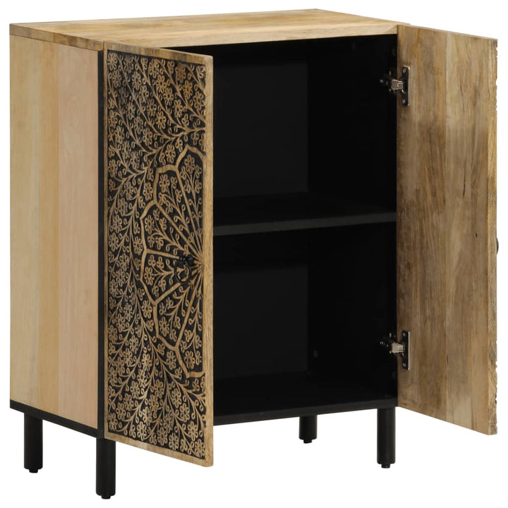 skab 60x33x75 cm massivt mangotræ