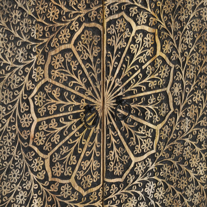 skab 60x33x75 cm massivt mangotræ