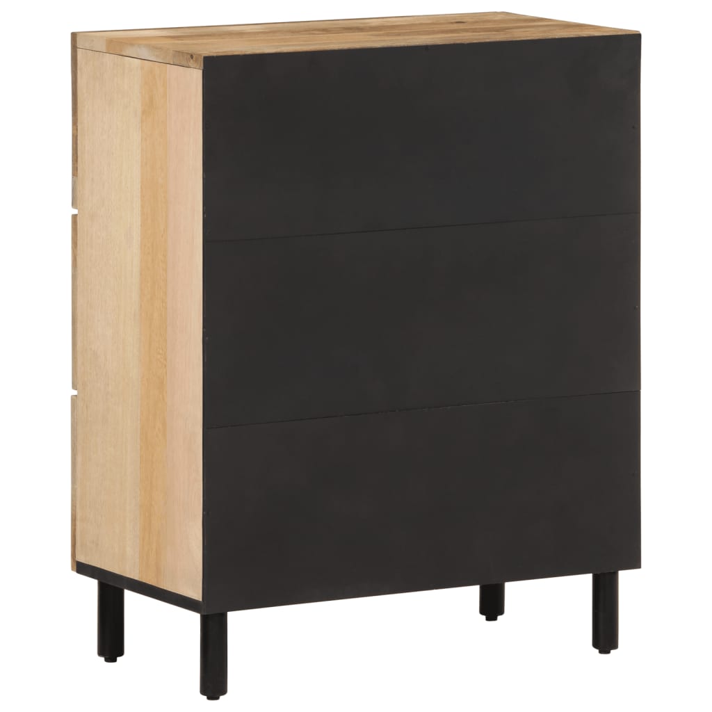 skab 60x33x75 cm massivt mangotræ