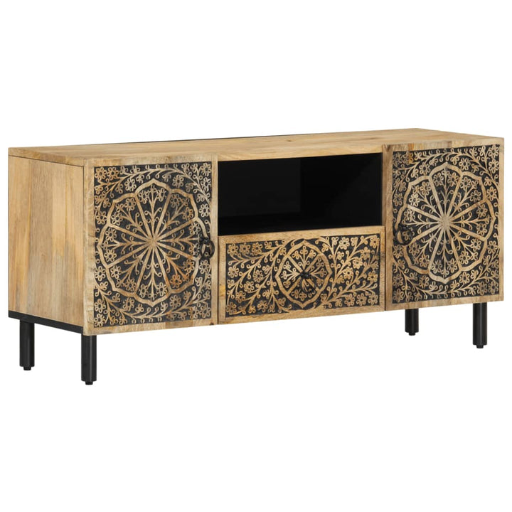 tv-bord 105x33x46cm massivt mangotræ