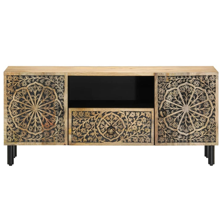 tv-bord 105x33x46cm massivt mangotræ