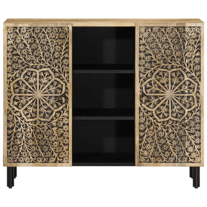 skab 90x33x75 cm massivt mangotræ