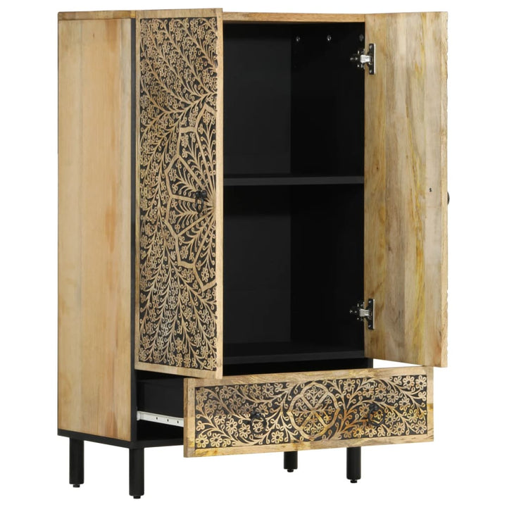 skab 60x33x100 cm massivt mangotræ