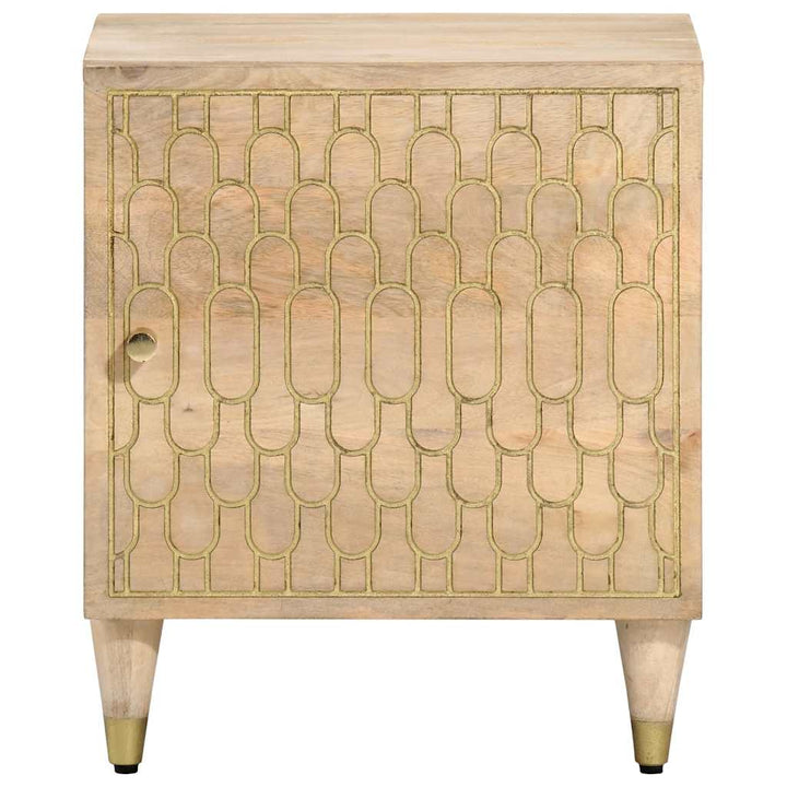sengeborde 2 stk. 40x33x46 cm massivt mangotræ