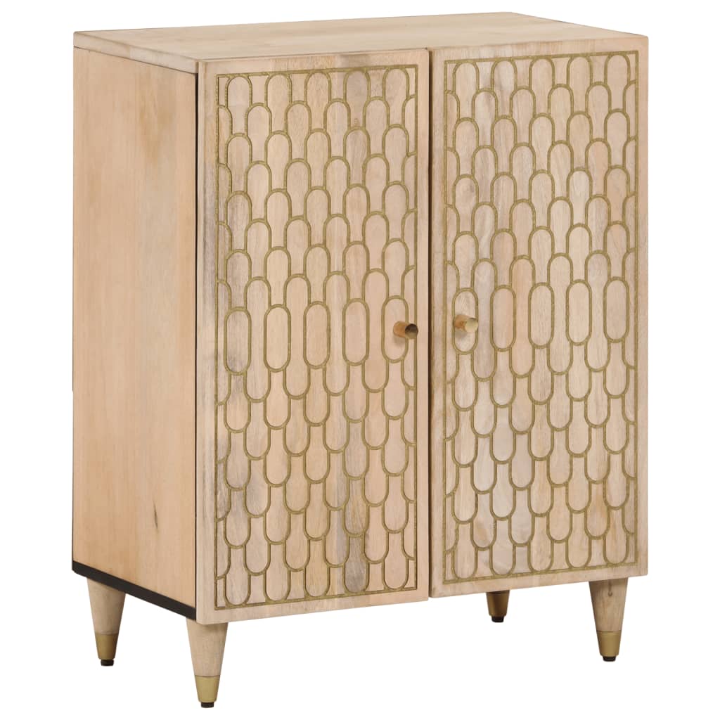 skab 60x33x75 cm massivt mangotræ