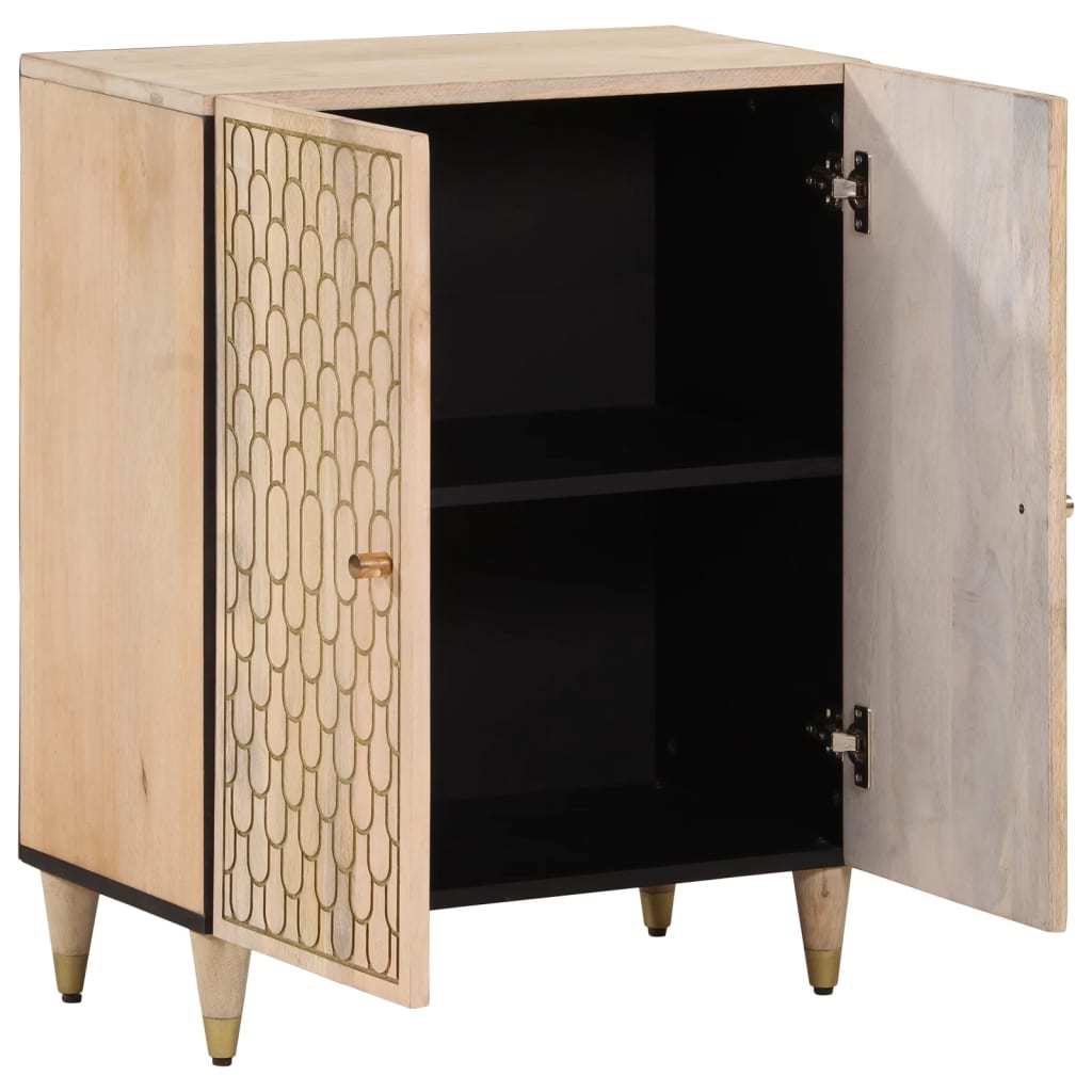 skab 60x33x75 cm massivt mangotræ