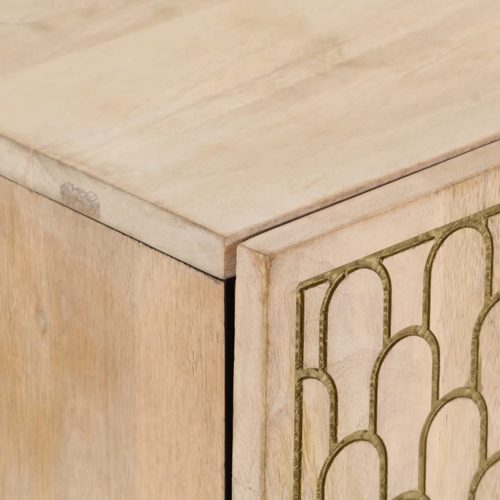 skab 60x33x75 cm massivt mangotræ