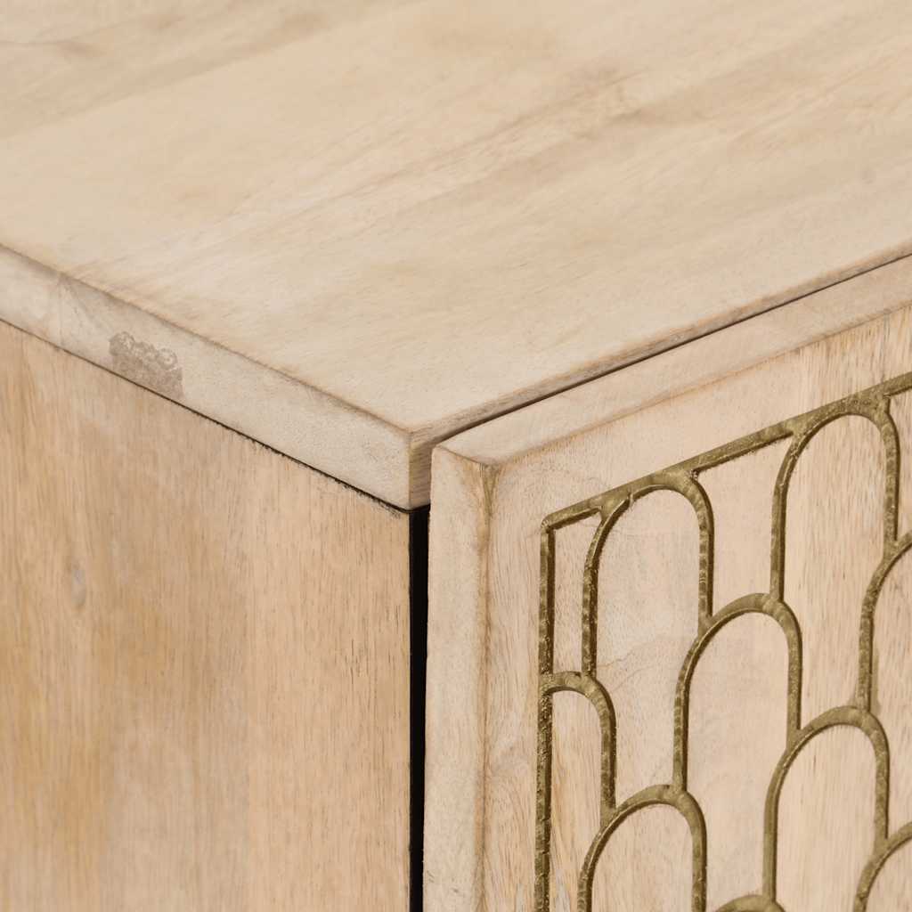 skab 60x33x75 cm massivt mangotræ