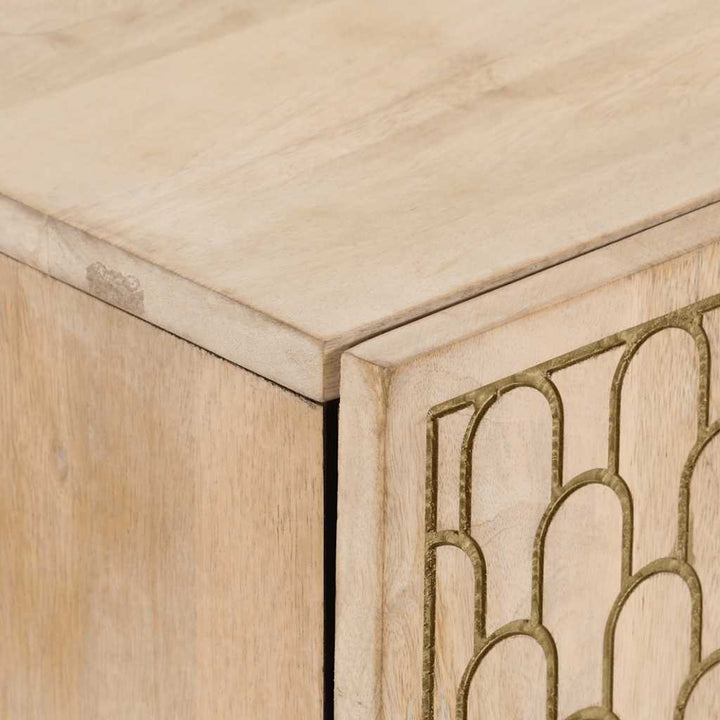 skab 60x33x75 cm massivt mangotræ