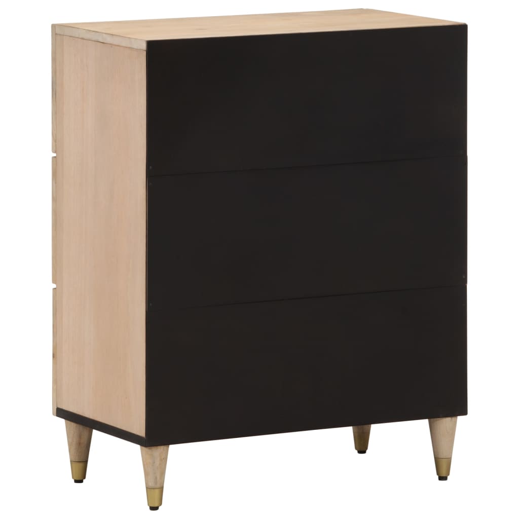 skab 60x33x75 cm massivt mangotræ