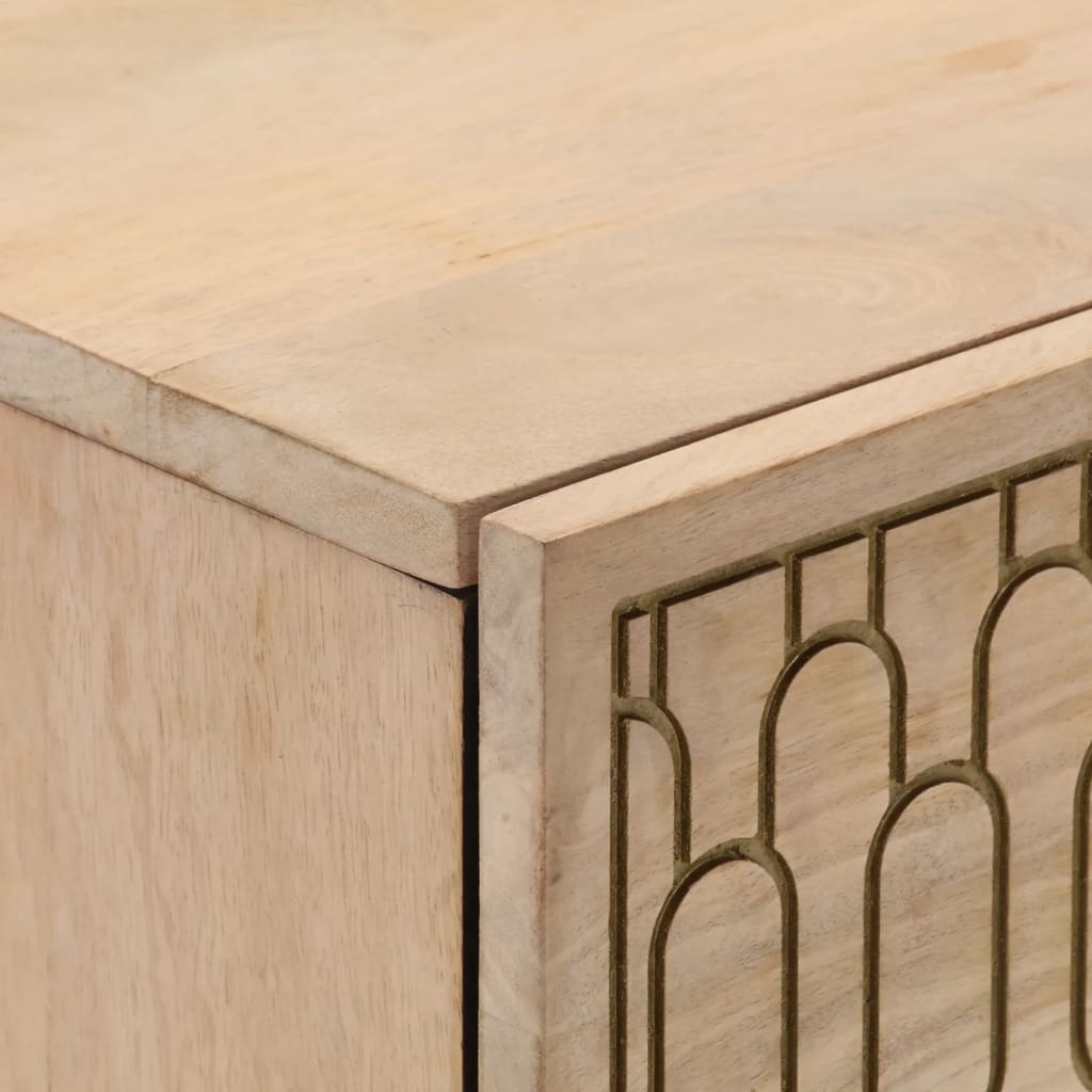 skab 60x33x75 cm massivt mangotræ