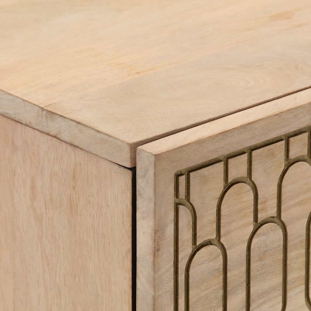 skab 60x33x75 cm massivt mangotræ