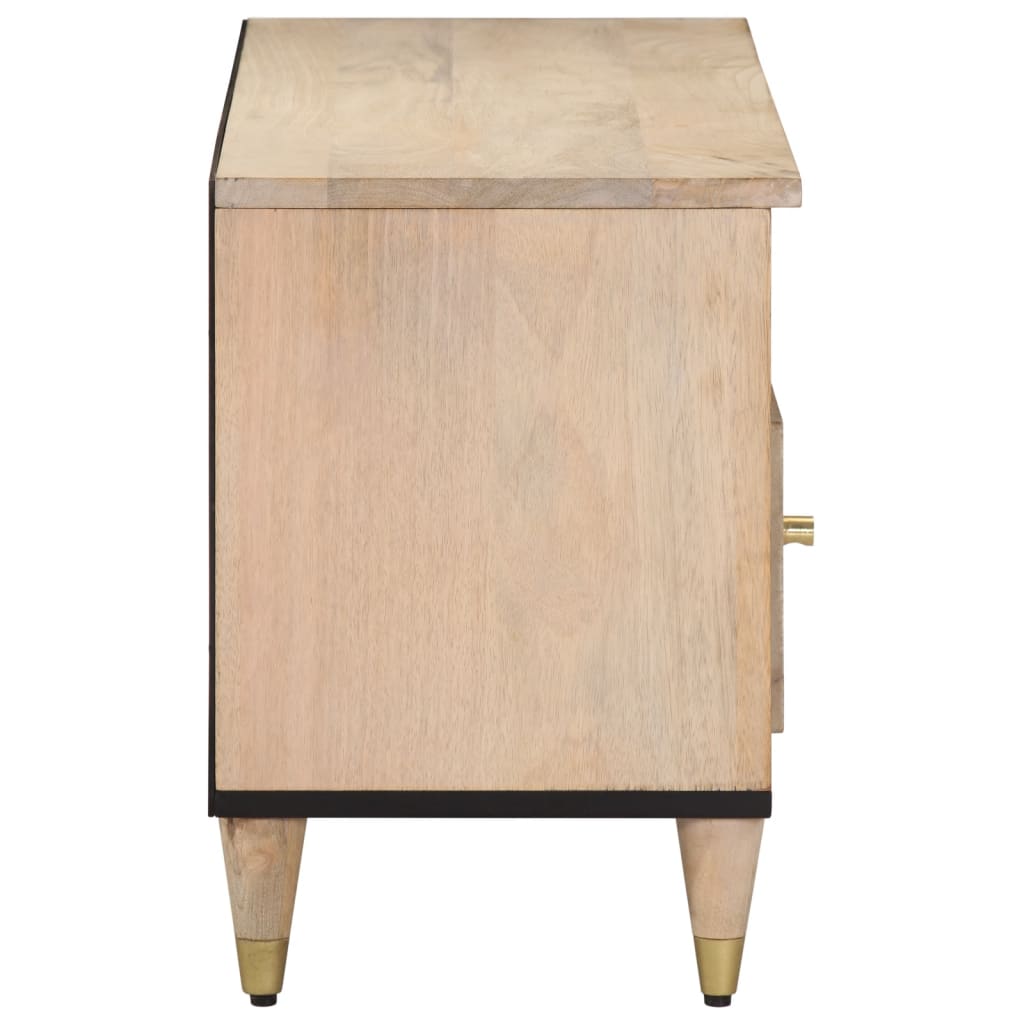 tv-bord 100x33x46 cm massivt mangotræ