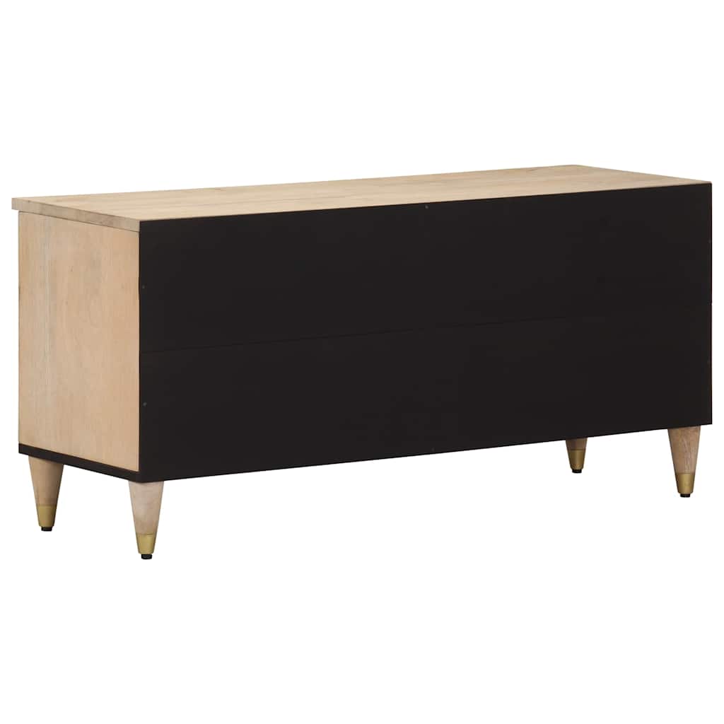 tv-bord 100x33x46 cm massivt mangotræ