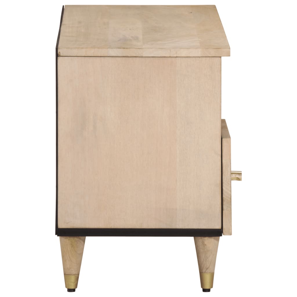 tv-bord 100x33x46 cm massivt mangotræ