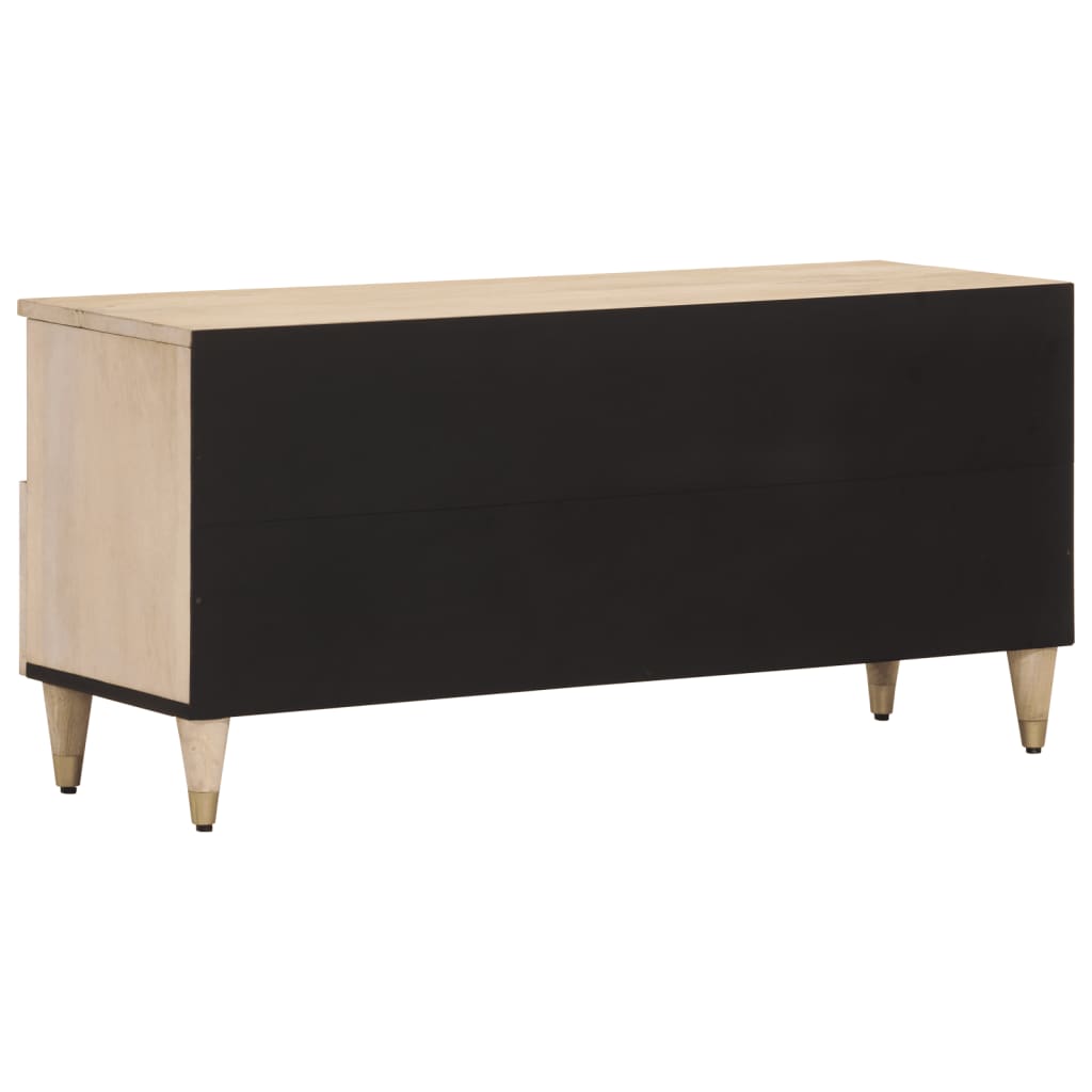 tv-bord 100x33x46 cm massivt mangotræ