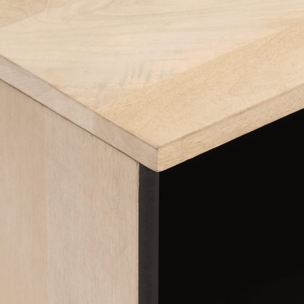 tv-bord 100x33x46 cm massivt mangotræ