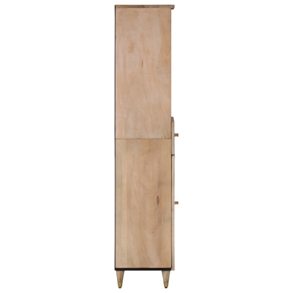 badeværelsesskab 38x33x160 cm massivt mangotræ