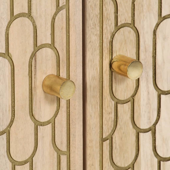 skab 60x33x100 cm massivt mangotræ