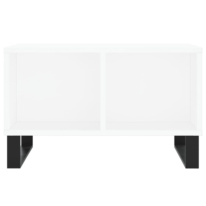 sofabord 60x50x36,5 cm konstrueret træ hvid